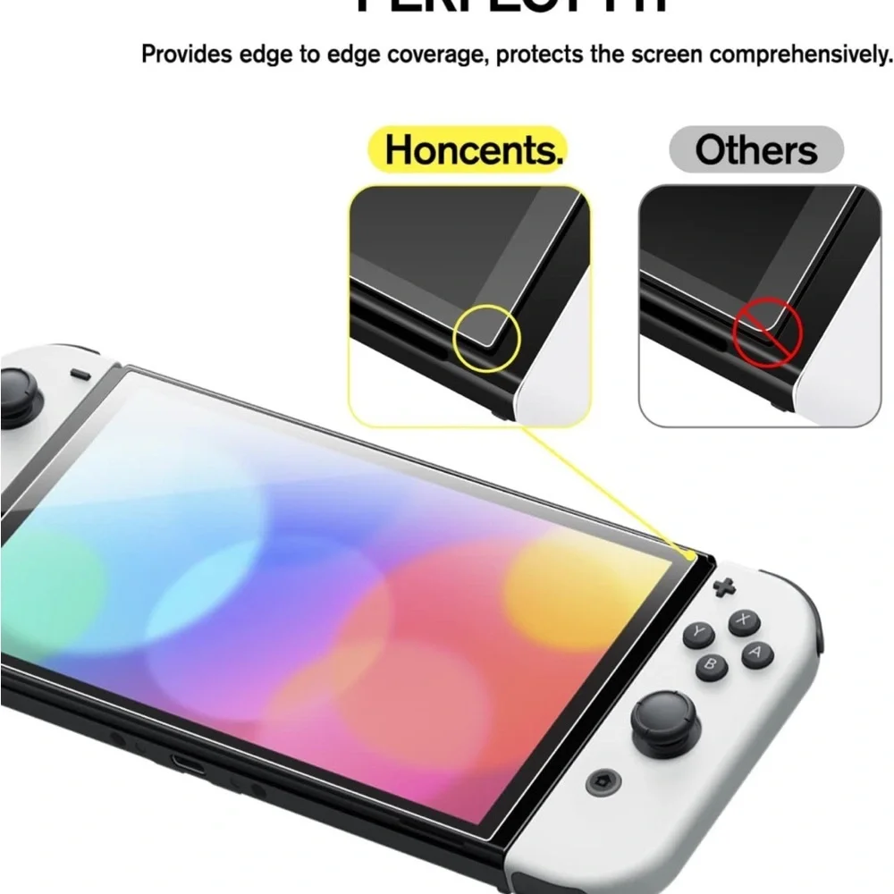 Tempered Glass Screen Protector for Nintendo Switch OLED - 2 Pack